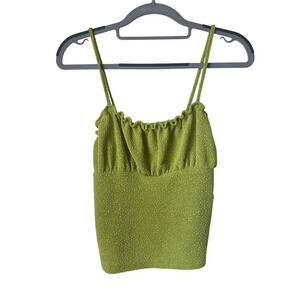 Urban Outfitters Green Crop Top - Medium